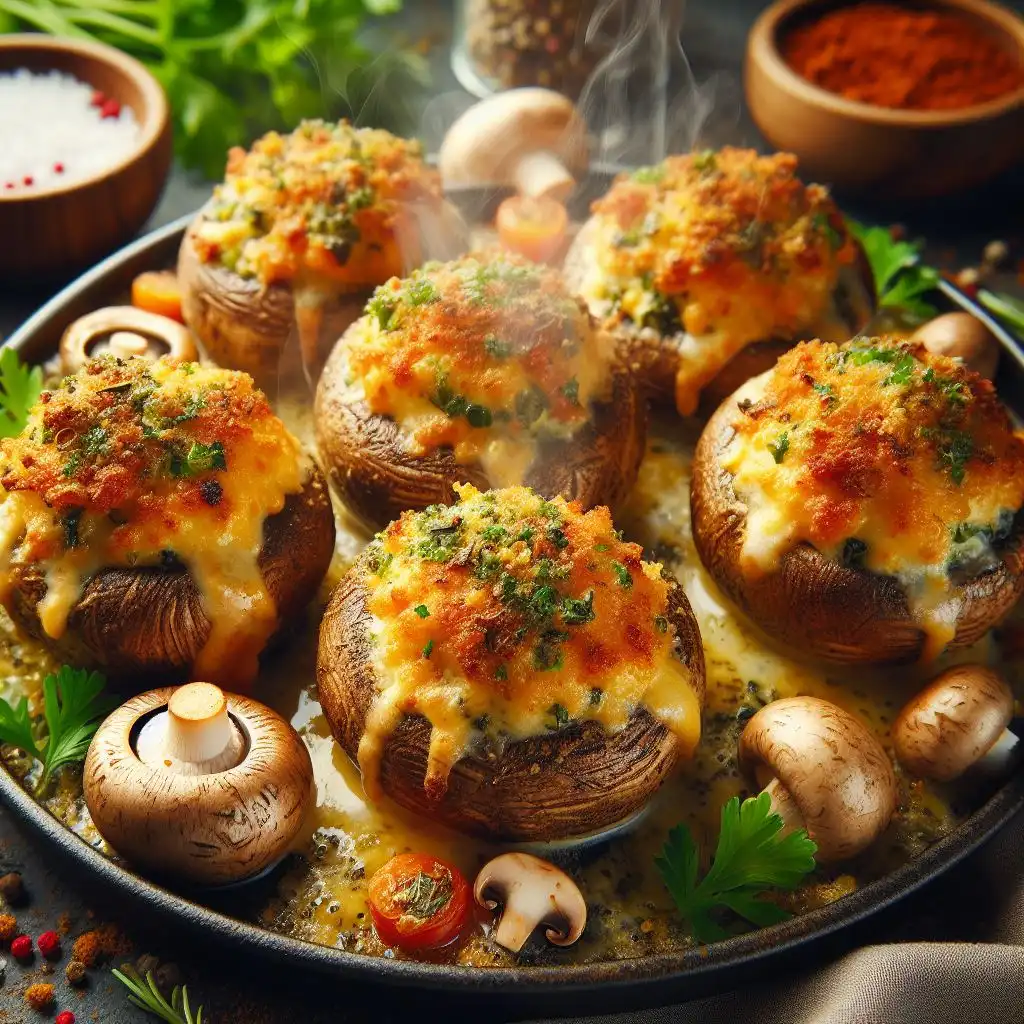Ingredients and Variations of Air Fryer Stuffed Mushrooms